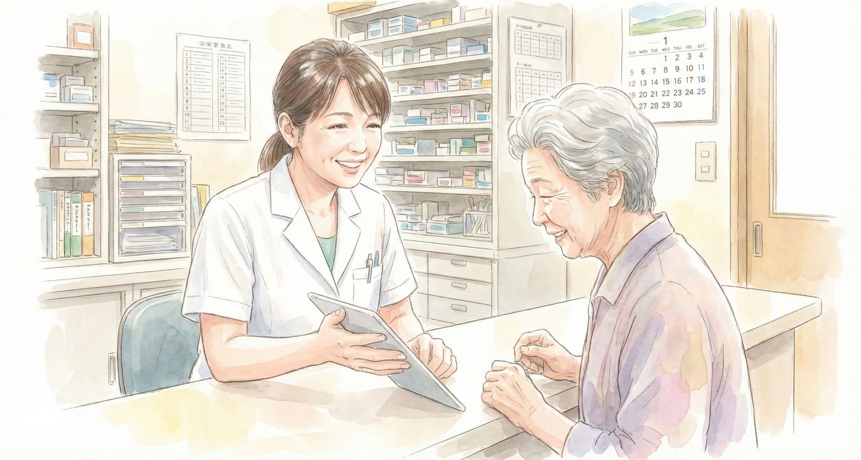 薬局に行くのが温かい体験に