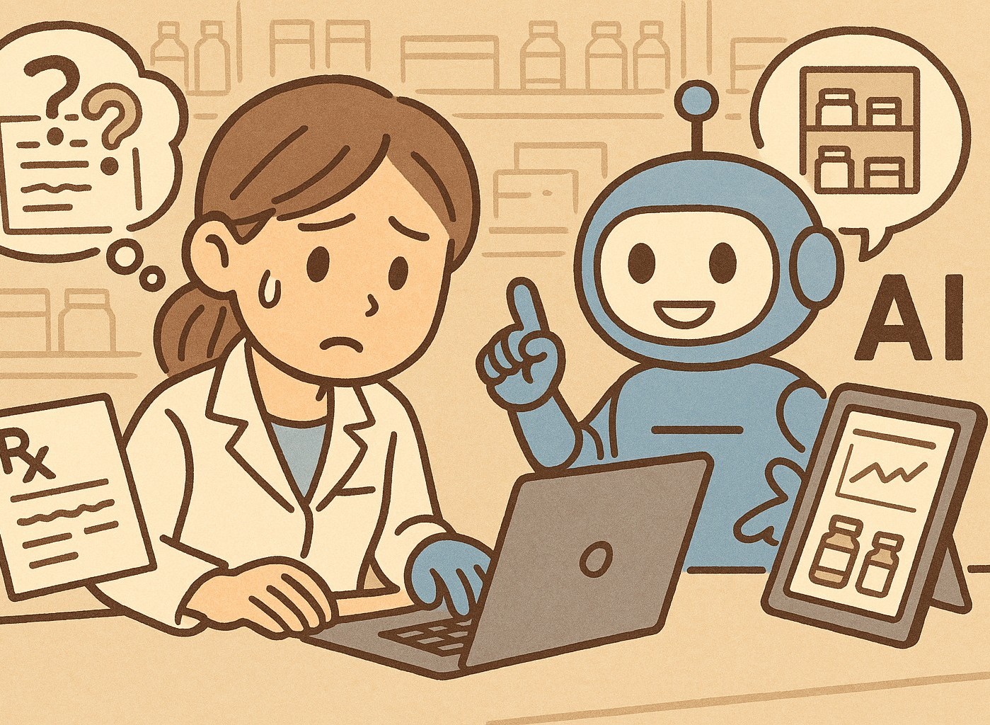 薬剤師の悩み事をAIが解決
